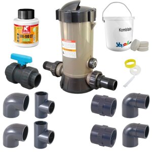 Set Clorine Dosing Unit Profi for PVC pipe 63 mm