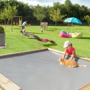 Holzpool Holzschwimmbecken Pistoche 2,0 m x 2,0 m x 0,64...